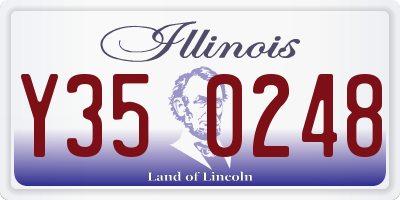IL license plate Y350248