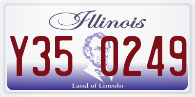 IL license plate Y350249