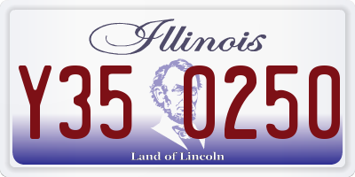 IL license plate Y350250