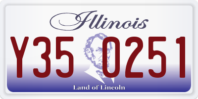 IL license plate Y350251