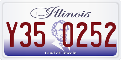 IL license plate Y350252
