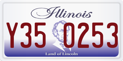 IL license plate Y350253