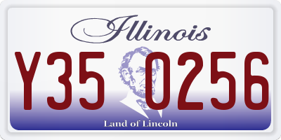 IL license plate Y350256