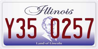 IL license plate Y350257