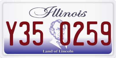 IL license plate Y350259