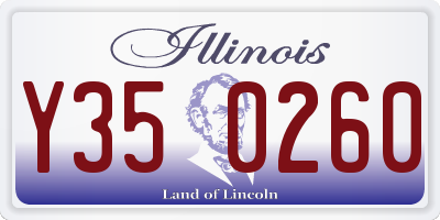 IL license plate Y350260