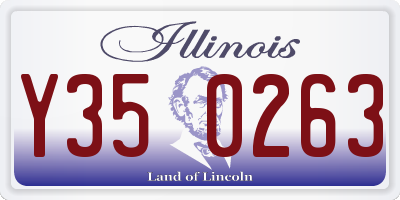 IL license plate Y350263