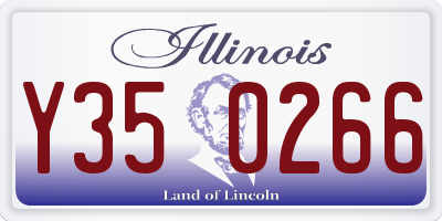 IL license plate Y350266
