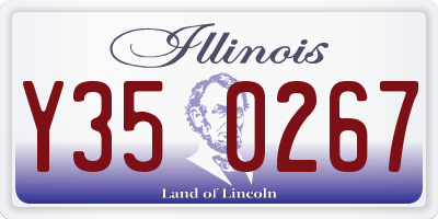 IL license plate Y350267