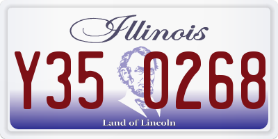 IL license plate Y350268