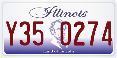 IL license plate Y350274