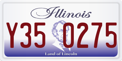 IL license plate Y350275