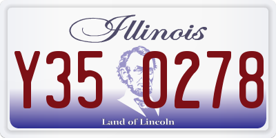 IL license plate Y350278