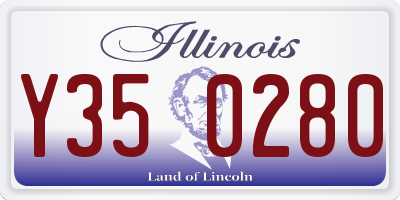 IL license plate Y350280