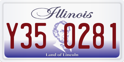 IL license plate Y350281