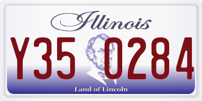 IL license plate Y350284