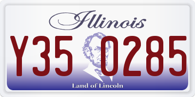 IL license plate Y350285