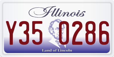 IL license plate Y350286