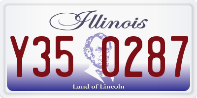 IL license plate Y350287
