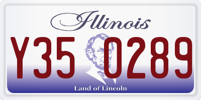 IL license plate Y350289