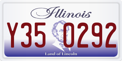 IL license plate Y350292