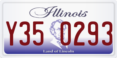 IL license plate Y350293