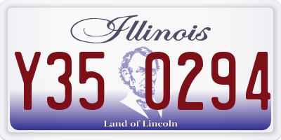IL license plate Y350294