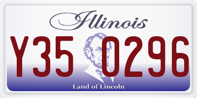 IL license plate Y350296