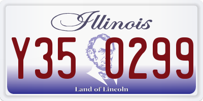 IL license plate Y350299