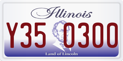 IL license plate Y350300