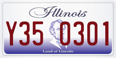 IL license plate Y350301