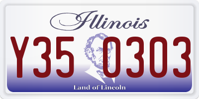 IL license plate Y350303
