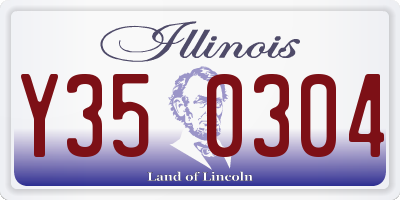 IL license plate Y350304