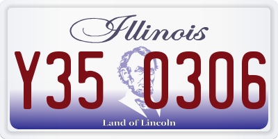 IL license plate Y350306