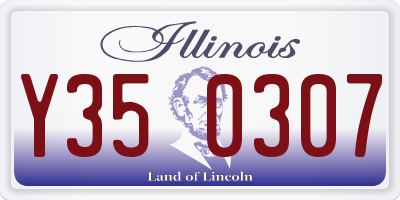 IL license plate Y350307
