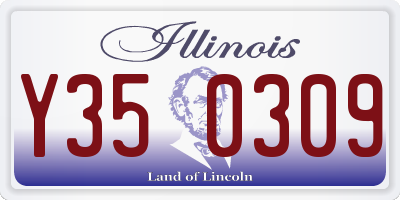 IL license plate Y350309