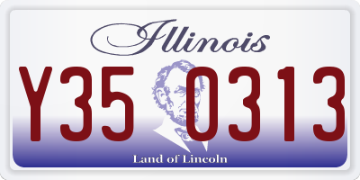 IL license plate Y350313