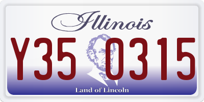 IL license plate Y350315