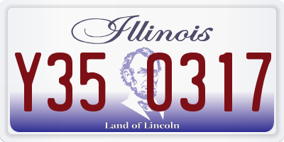 IL license plate Y350317