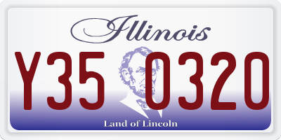 IL license plate Y350320