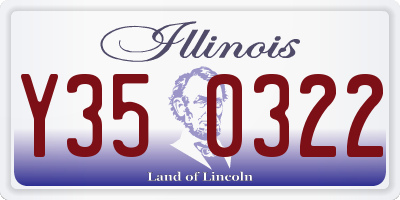 IL license plate Y350322