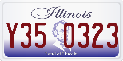 IL license plate Y350323