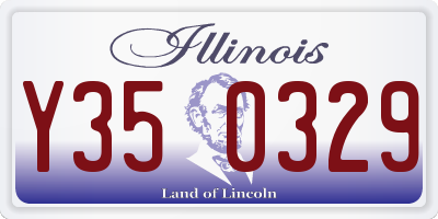 IL license plate Y350329