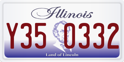 IL license plate Y350332