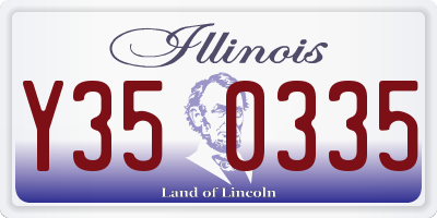IL license plate Y350335