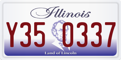IL license plate Y350337
