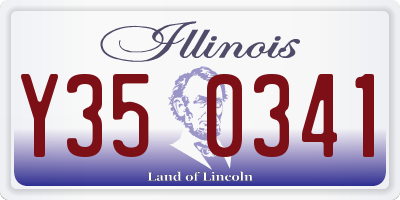 IL license plate Y350341