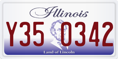IL license plate Y350342