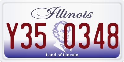 IL license plate Y350348