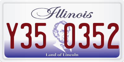 IL license plate Y350352